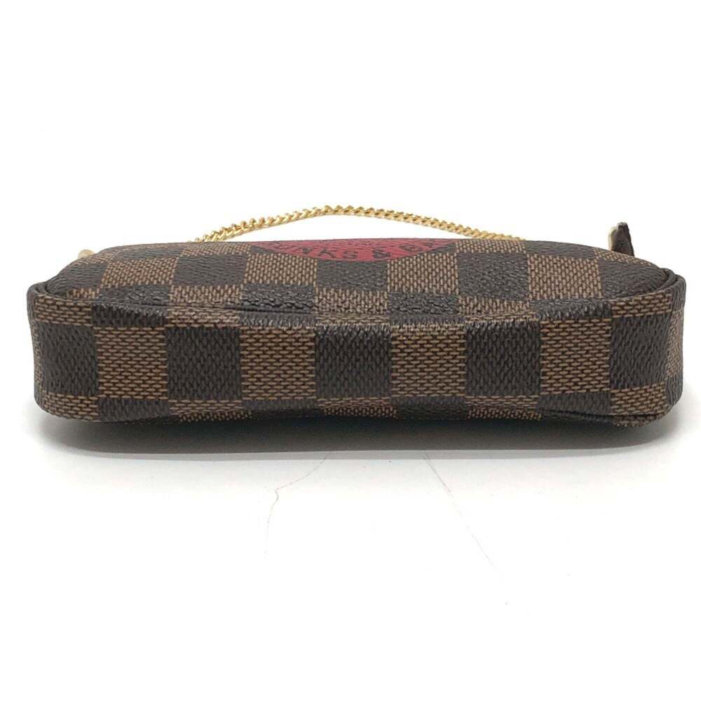 LOUIS VUITTON Authentic Brown Damier Canvas Pochette Pouch - Picture 5 of 12